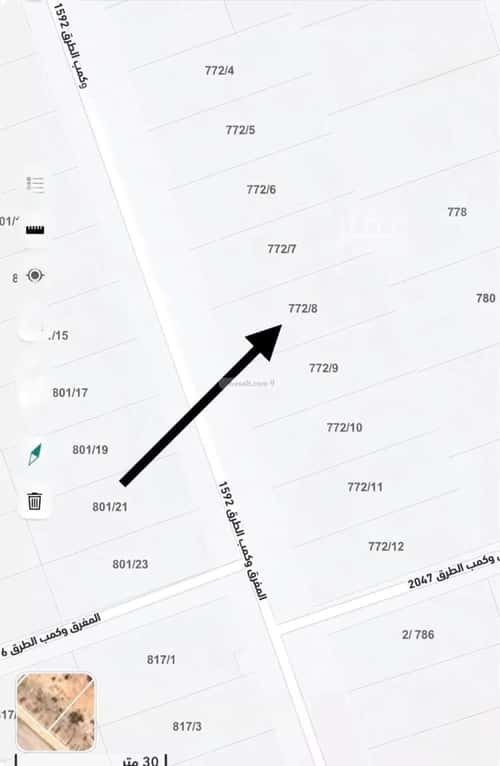Land 437.5 SQM Facing West on 15m Width Street Al Liwan, Bariduh