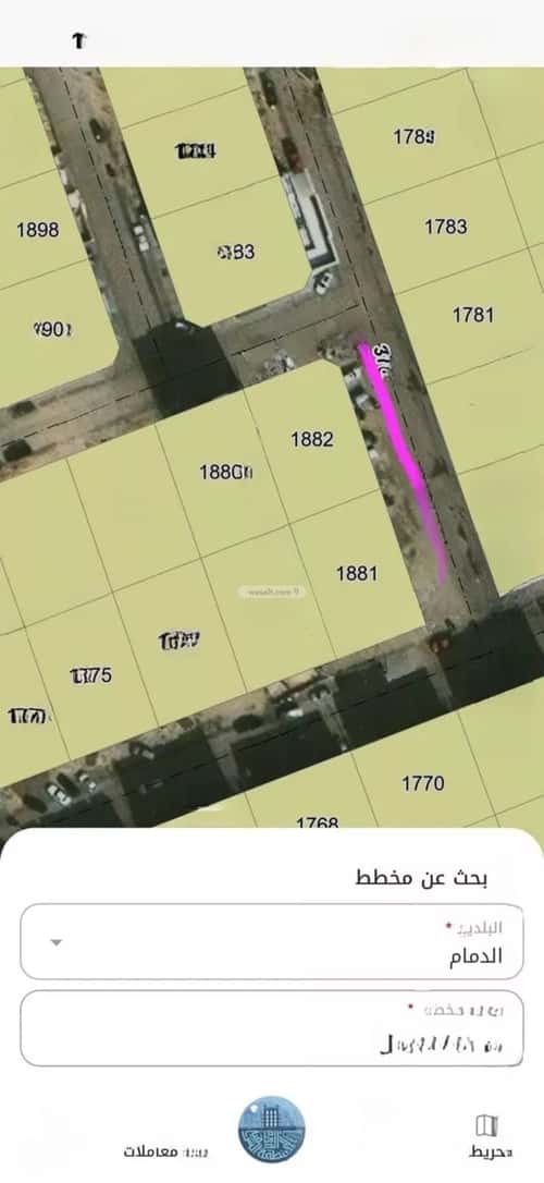 Land 604.52 SQM Facing South East on 20m Width Street Al Shooalah, Aldammam