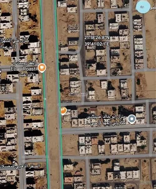 أرض 615 متر مربع جنوبية شرقية على شارع 20م الشامية الجديد، مكة المكرمة
