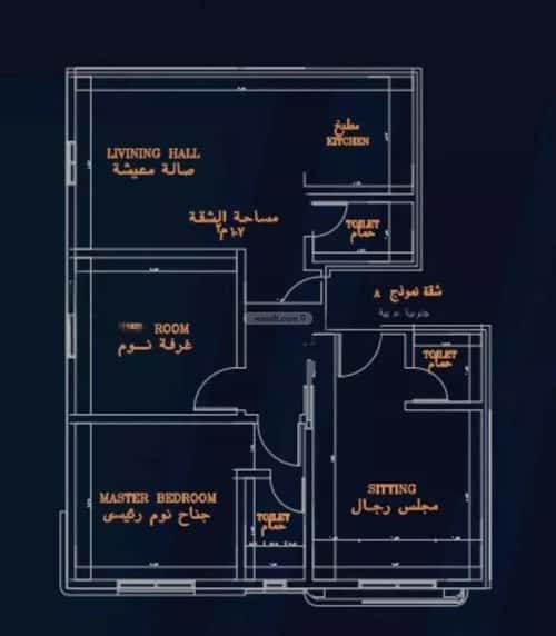 Apartment 562.5 SQM with 3 Bedrooms Al Rawdhah, North Jeddah, Jeddah