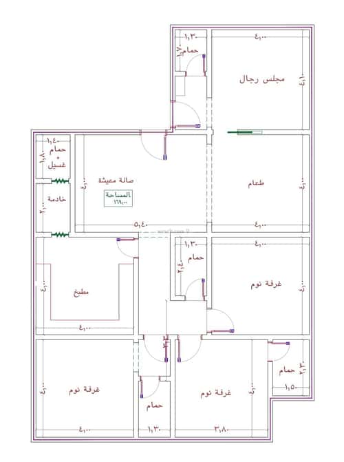 Apartment 1496.9 SQM with 5 Bedrooms Al Swaryee, North Jeddah, Jeddah