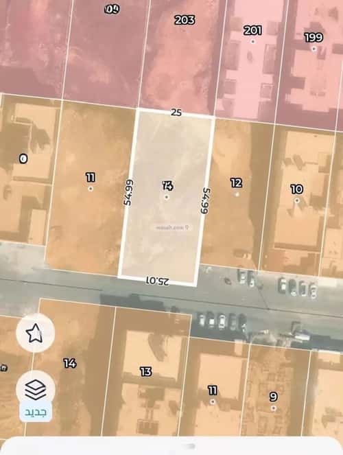 أرض 1375 متر مربع جنوبية على شارع 10م السكب، المدينة المنورة