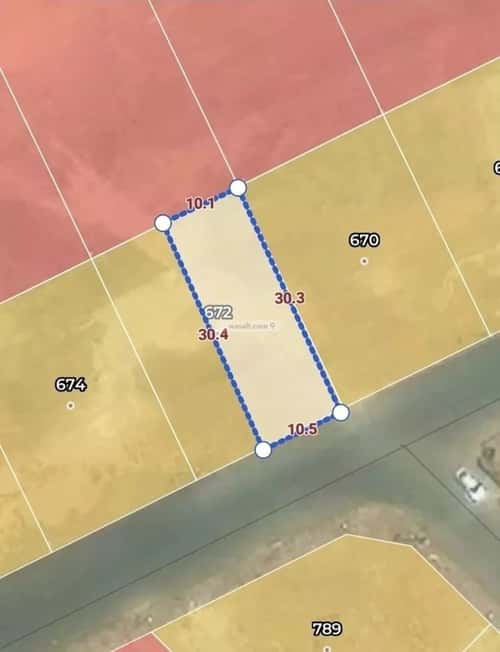 Land 300.12 SQM Facing South on 14m Width Street Haya Nabla, Madinah
