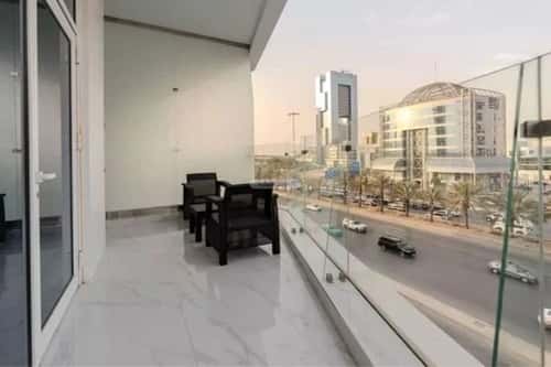 شقة 121.05 متر مربع بغرفتين النخيل، شمال الرياض، الرياض