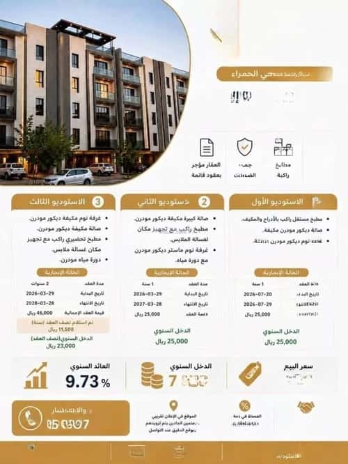 Apartment 147.86 SQM with 3 Bedrooms Al Hammraa, Khobar