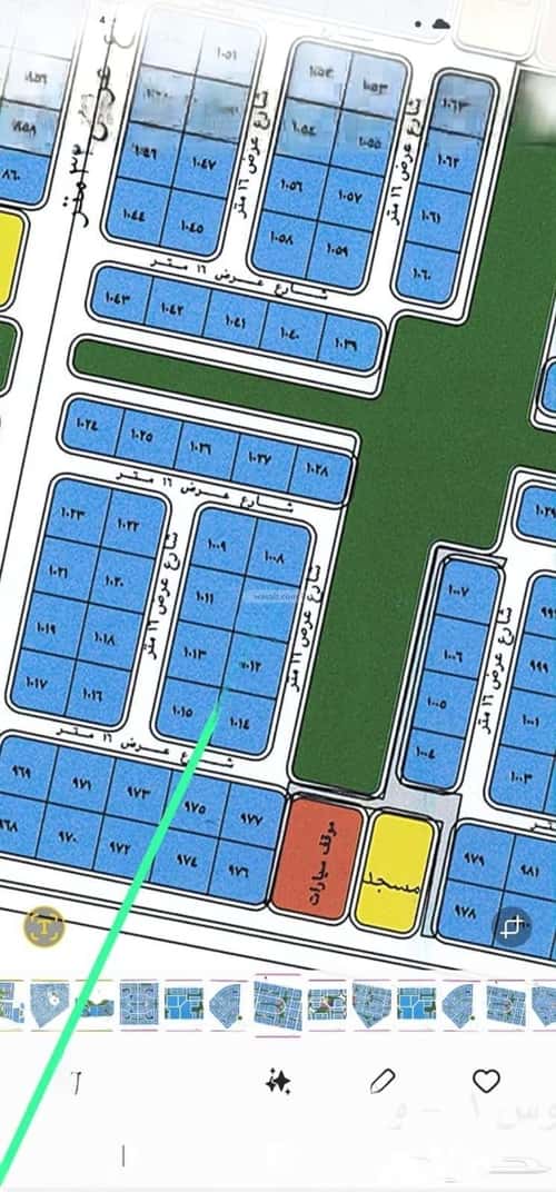 Land 300 SQM Facing East on 16m Width Street Al-Ghadeer, North Jeddah, Jeddah