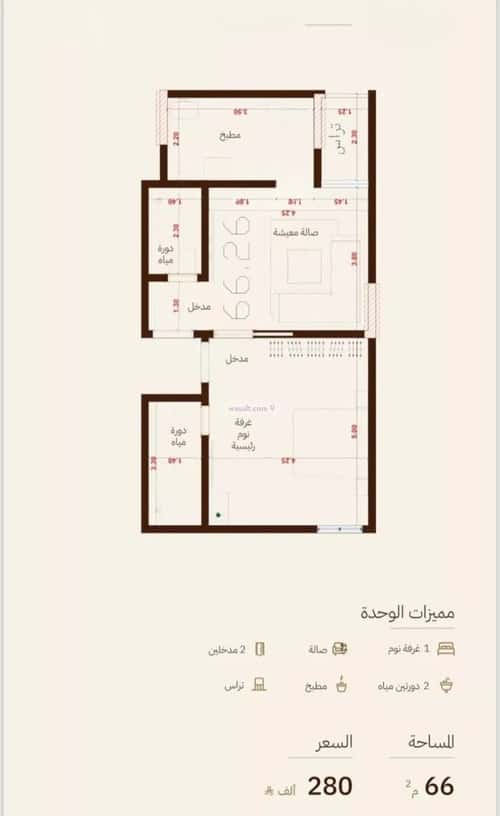 شقة 505.05 متر مربع بغرفة الرحاب، شمال جدة، جدة