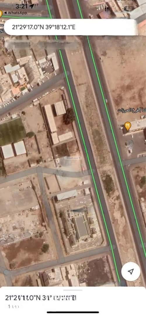 أرض 2427.61 متر مربع واجهة شمالية الرغامة، شرق جدة، جدة