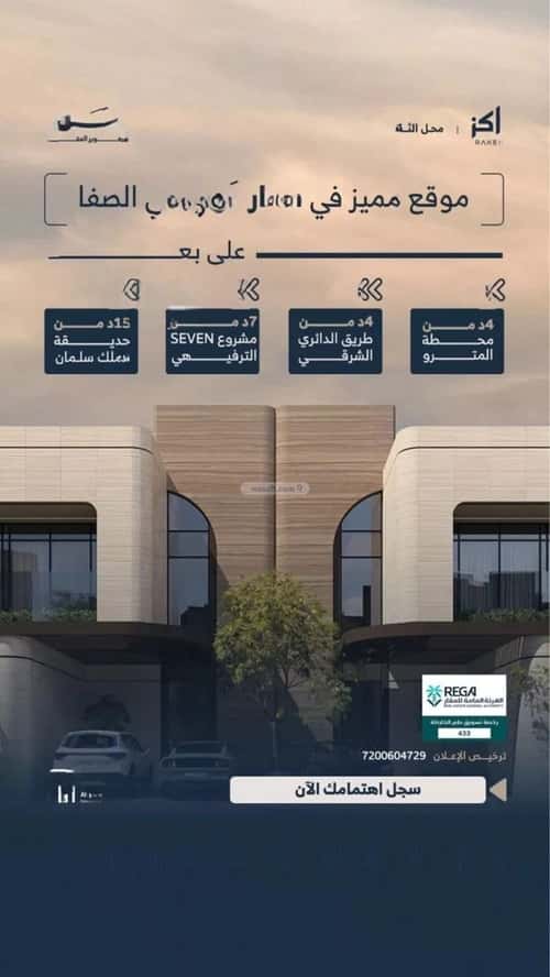 Floor 3920 SQM with 2 Bedrooms As-Safa, Central Riyadh, Riyadh