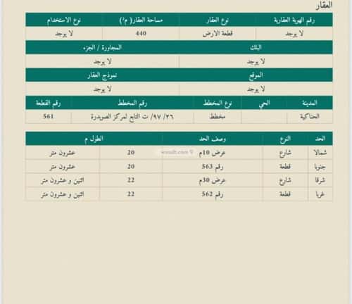 أرض 624.57 متر مربع شمالية على شارع 30م الصويدرة، المدينة المنورة