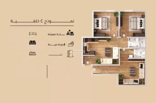 Apartment 1995.5 SQM with 3 Bedrooms Meshrefah, North Jeddah, Jeddah