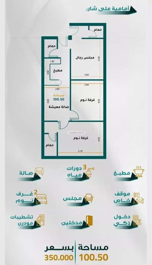 شقة 1260 متر مربع ب 3 غرف الجامعة، جنوب جدة، جدة