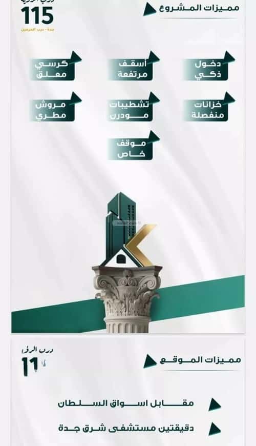 شقة 1666.35 متر مربع ب 5 غرف الفيحاء، جنوب جدة، جدة