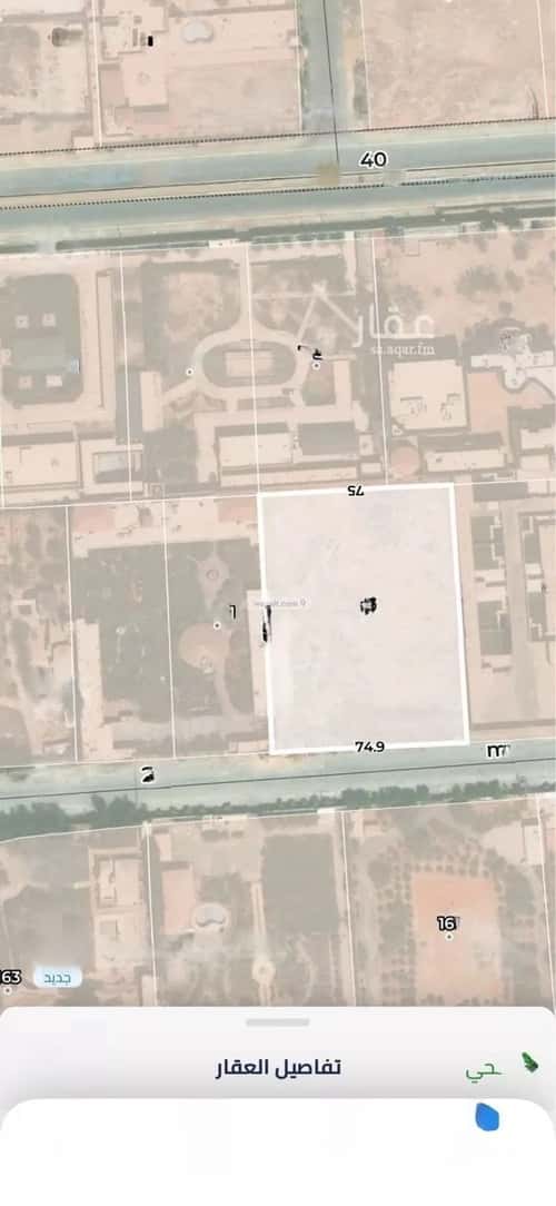 أرض 7500 متر مربع جنوبية على شارع 25م الرمال، شرق الرياض، الرياض