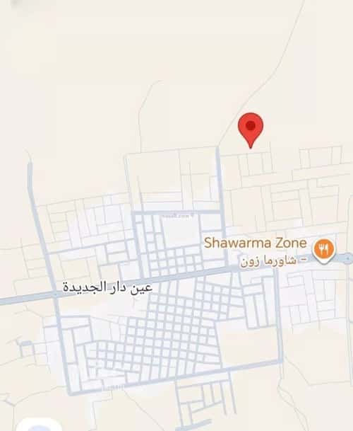 أرض 500 متر مربع غربية على شارع 25م السلام، بقيق