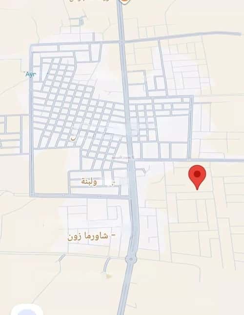 أرض 435.5 متر مربع جنوبية شرقية على شارع 20م طيبة، بقيق