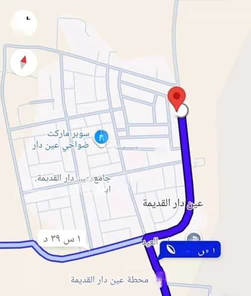 أرض 277.51 متر مربع شرقية على شارع 20م حي الفيحاء - عين دار القديمة، بقيق