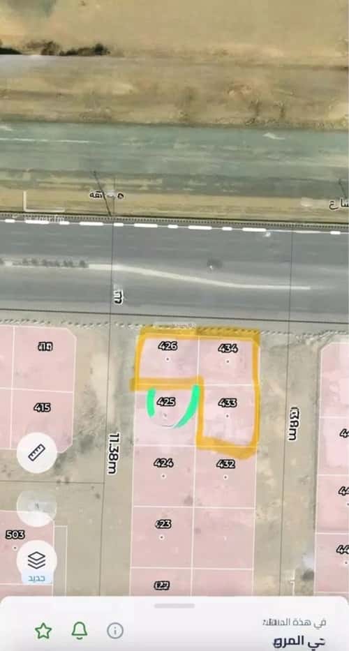 Land 1430.81 SQM Facing North Al Marwah, North Jeddah, Jeddah