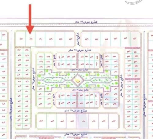 أرض 2480 متر مربع واجهة جنوبية الربيع، شمال جدة، جدة