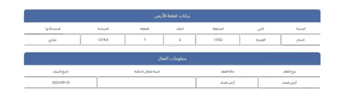 أرض 1219.8 متر مربع العزيزية، الدمام
