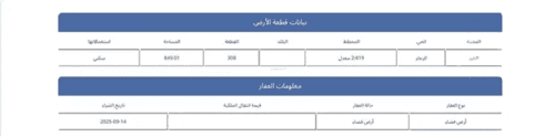 Land 849.01 SQM Facing North on 15m Width Street Al- Rajaa, Khobar