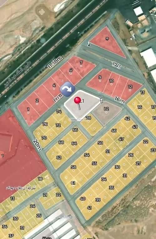 Land 2913.92 SQM Facing 4 Streets on 15m Width Street The Apartment, Bariduh