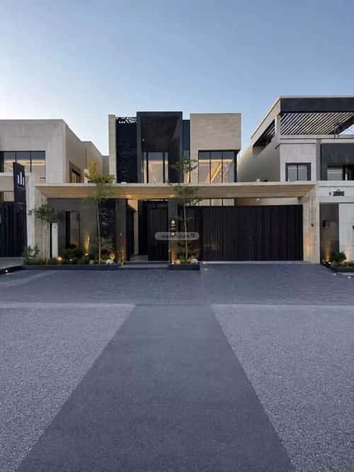 Villa 638.54 SQM Facing South on 25m Width Street Al-Malqa, North Riyadh, Riyadh