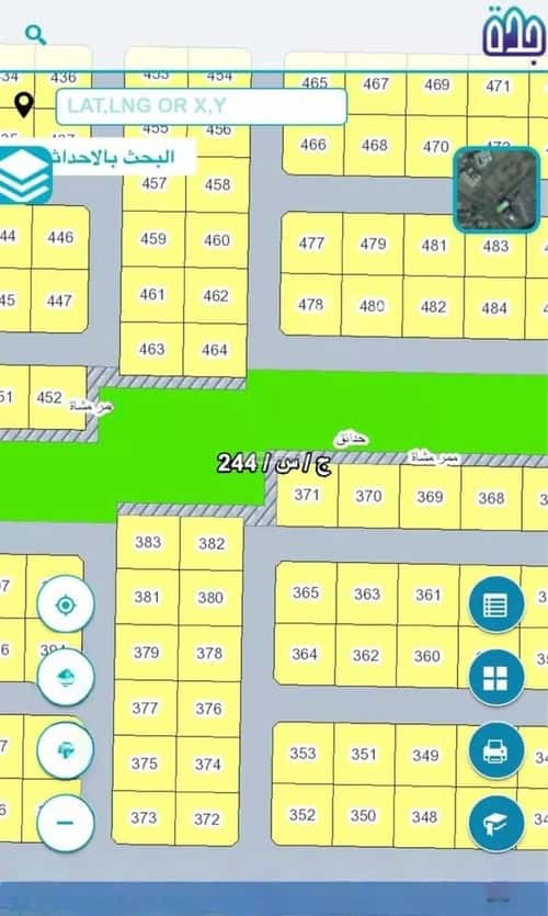 Land 806 SQM Facing East on 16m Width Street Al-Ghadeer, North Jeddah, Jeddah