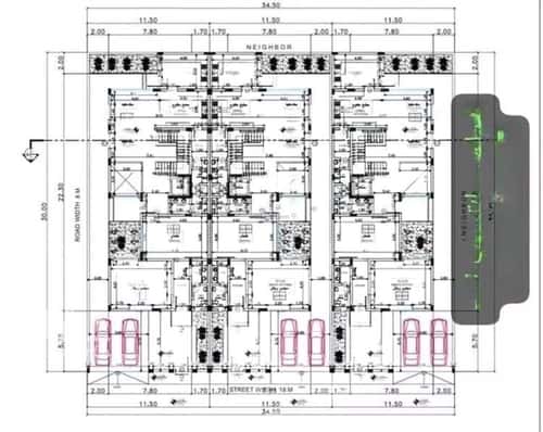 Land 1035 SQM Facing South East on 25m Width Street Al Shateea Al Sharky, Aldammam