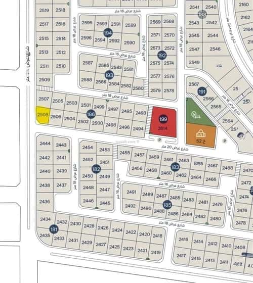 Land 653.7 SQM Facing South West on 30m Width Street Al Seef, Aldammam