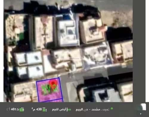 أرض 438.13 متر مربع شرقية على شارع 15م المعارض، خميس مشيط