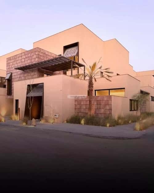 Villa 455.15 SQM Facing North West on 18m Width Street Riyadh, Diriyah
