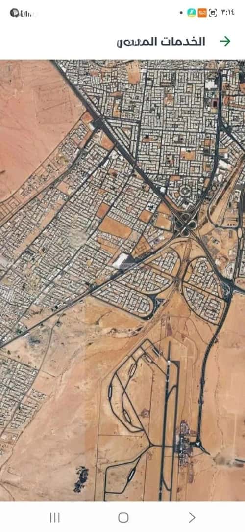 أرض 1394.5 متر مربع غربية على شارع 30م النقرة، حائل