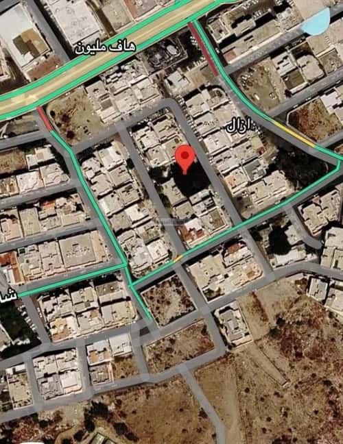 عمارة 400 متر مربع واجهة غربية الضباب، أبها
