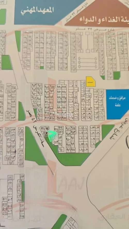 أرض 595.5 متر مربع شمالية على شارع 15م النور، شمال جدة، جدة
