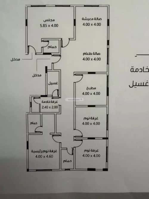 Apartment 199.22 SQM with 5 Bedrooms Al Salamah, North Jeddah, Jeddah