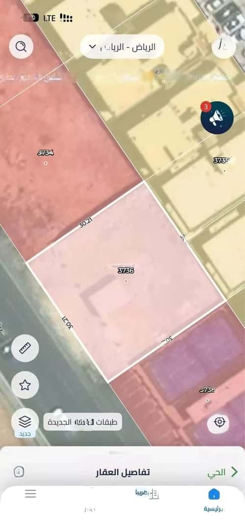 Land 900 SQM Facing West on 60m Width Street Dahrat Laban, West Riyadh, Riyadh