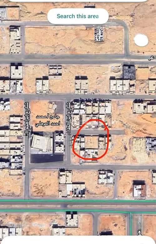 أرض 450 متر مربع شمالية على شارع 15م المهدية، غرب الرياض، الرياض