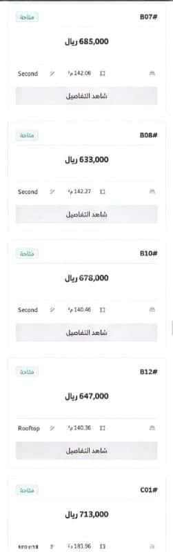 Apartment 100.09 SQM with 2 Bedrooms Al Marjan, East Riyadh, Riyadh