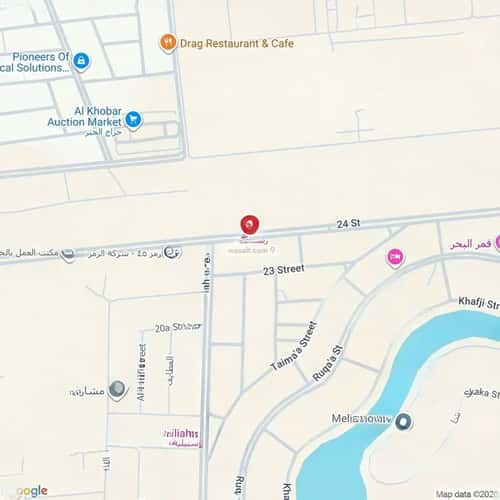 أرض 875 متر مربع واجهة شمالية الحمراء، الخبر