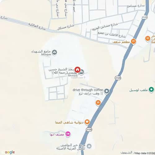 أرض 621 متر مربع شمالية على شارع 20م الصفاء، أبها