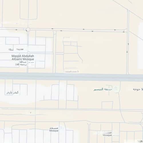 أرض 844.98 متر مربع جنوبية على شارع 70م الورود، الطائف