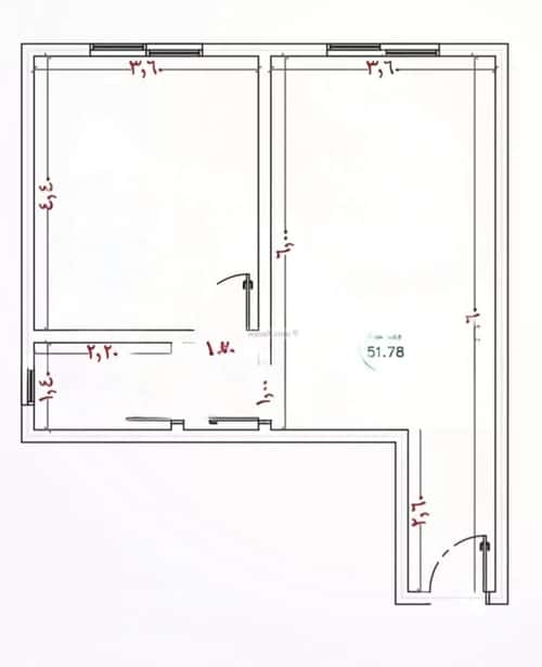 Apartment 800 SQM with 1 Bedroom Al Nuzha, North Jeddah, Jeddah