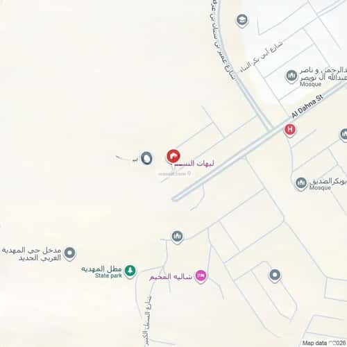 Land 375 SQM Facing West on 15m Width Street Al-Mahdiyah, West Riyadh, Riyadh