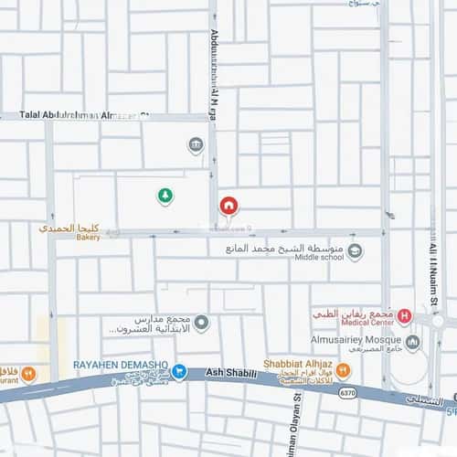 Villa 550 SQM Facing South on 25m Width Street Alashrafia, Eanizah