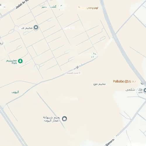 أرض 469.91 متر مربع غربية على شارع 30م العونية، عنيزة
