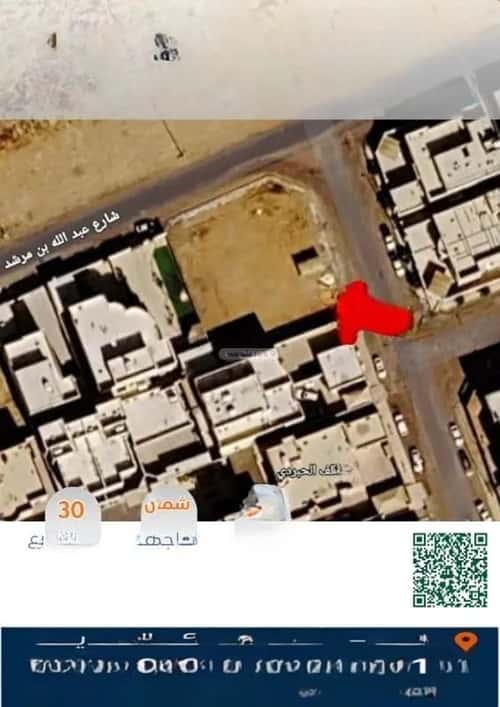 أرض 503.5 متر مربع شمالية على شارع 30م الملك فهد، عنيزة
