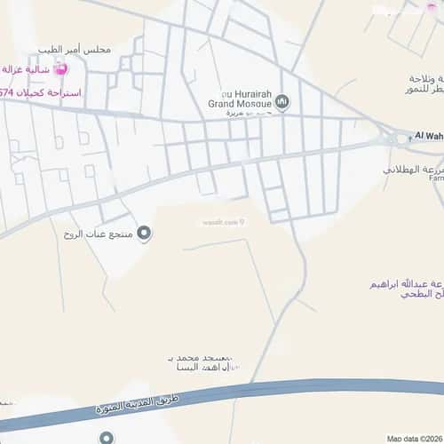 أرض 240 متر مربع شرقية على شارع 12م الوهلان، عنيزة