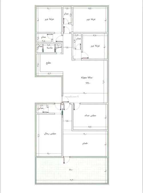 Apartment 803.57 SQM with 6 Bedrooms Al Swaryee, North Jeddah, Jeddah