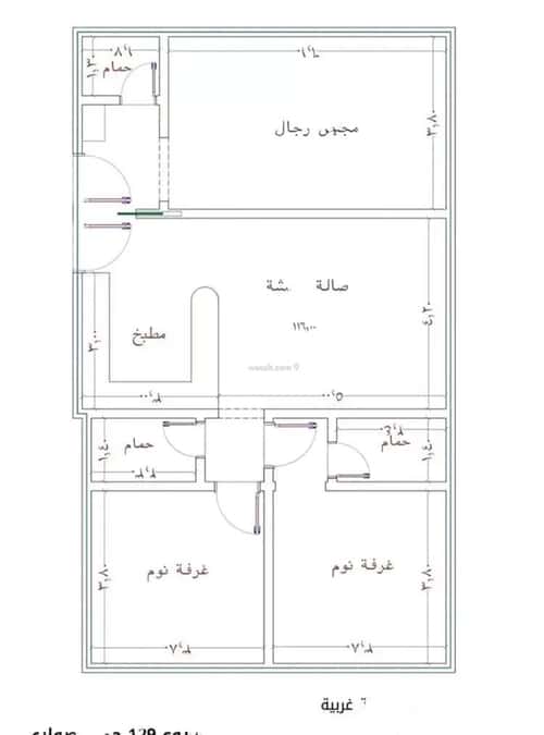 شقة 759.81 متر مربع ب 3 غرف الصواري، شمال جدة، جدة